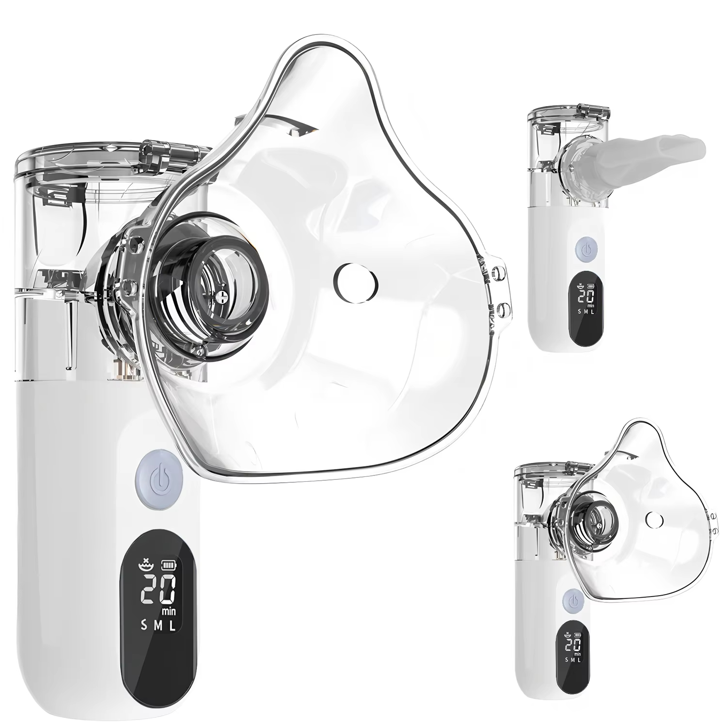 أحدث جهاز تنفس طبي 2026 ببطارية قابلة للشحن وشاشة LED ذكية - هادئ وسهل الحمل للكبار والصغار