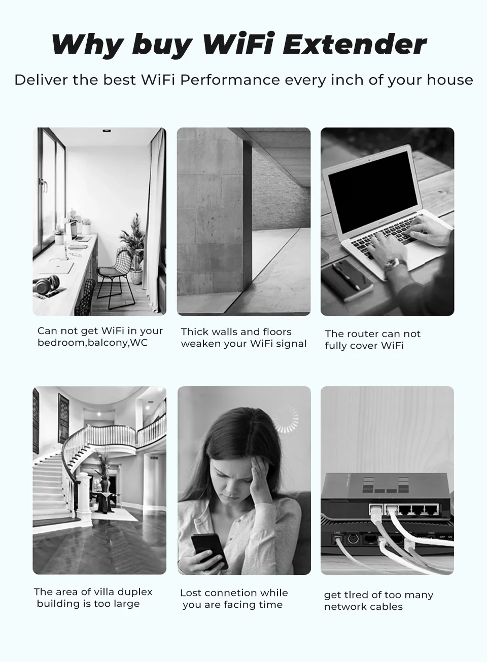 مكرر إشارة واي فاي لاسلكي SMATRUL بتردد 5 جيجاهرتز، راوتر بسرعة 1200 ميجابت في الثانية، معزز إشارة واي فاي، موسع نطاق شبكة منزلية بتردد 2.4 جيجاهرتز، مضخم إشارة 5 جيجاهرتز