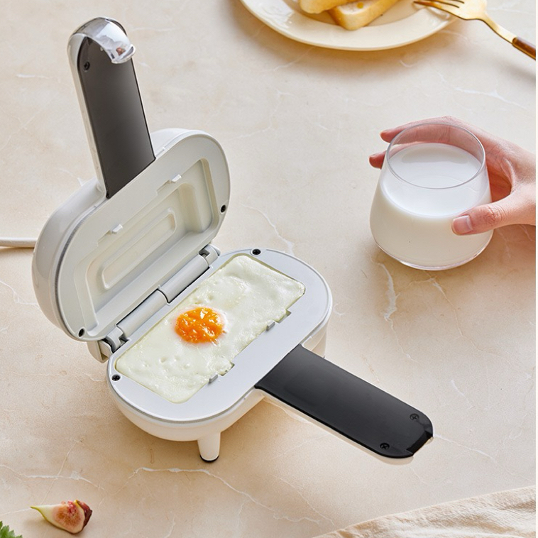 （خصم 20% للدفع عبر الإنترنت）🍞صانع هوت دوج صغير مزدوج الجوانب، صانع هوت دوج فوري، صانع بوريتو، شواية ساندويتش غير لاصقة، حافة مانعة للانسكاب