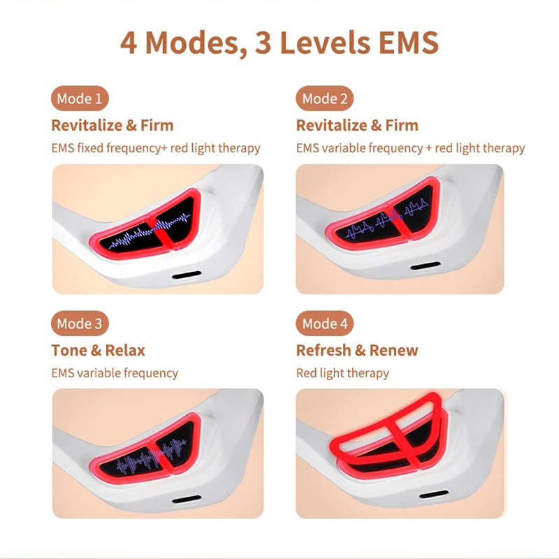 جهاز تدليك العين بتقنية العلاج بالضوء الأحمر لتخفيف الهالات السوداء والانتفاخات والتجاعيد وإجهاد العين