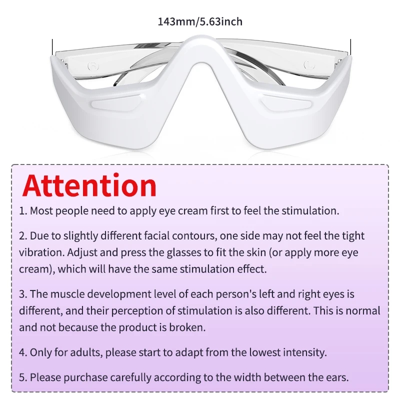 جهاز تدليك العين بتقنية العلاج بالضوء الأحمر لتخفيف الهالات السوداء والانتفاخات والتجاعيد وإجهاد العين