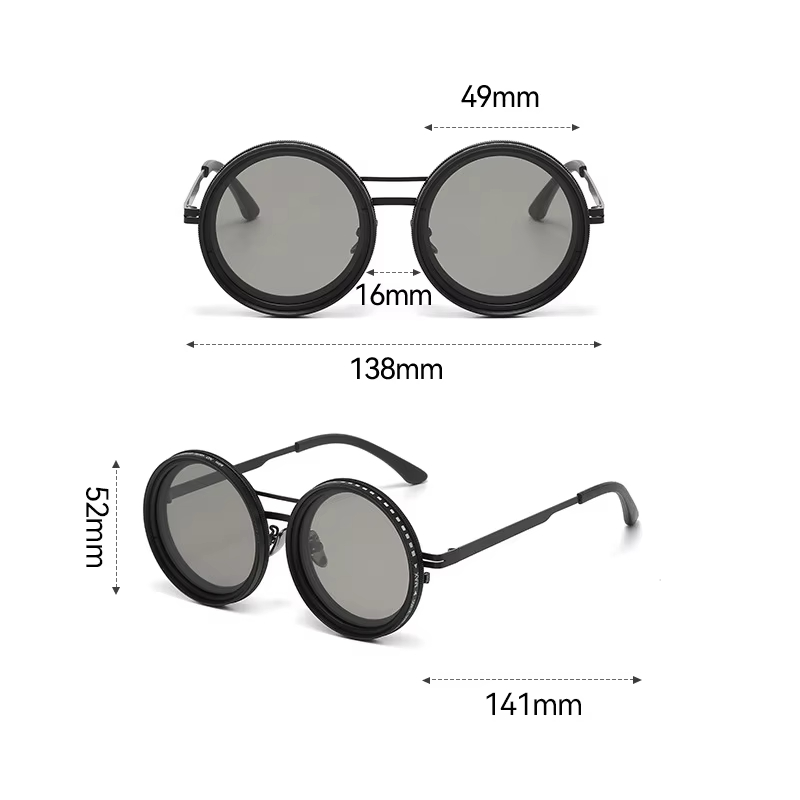 نظارات شمسية للحماية من الأشعة فوق البنفسجية مع 9 مستويات لتعتيم الشاشة، مزودة بحافظة