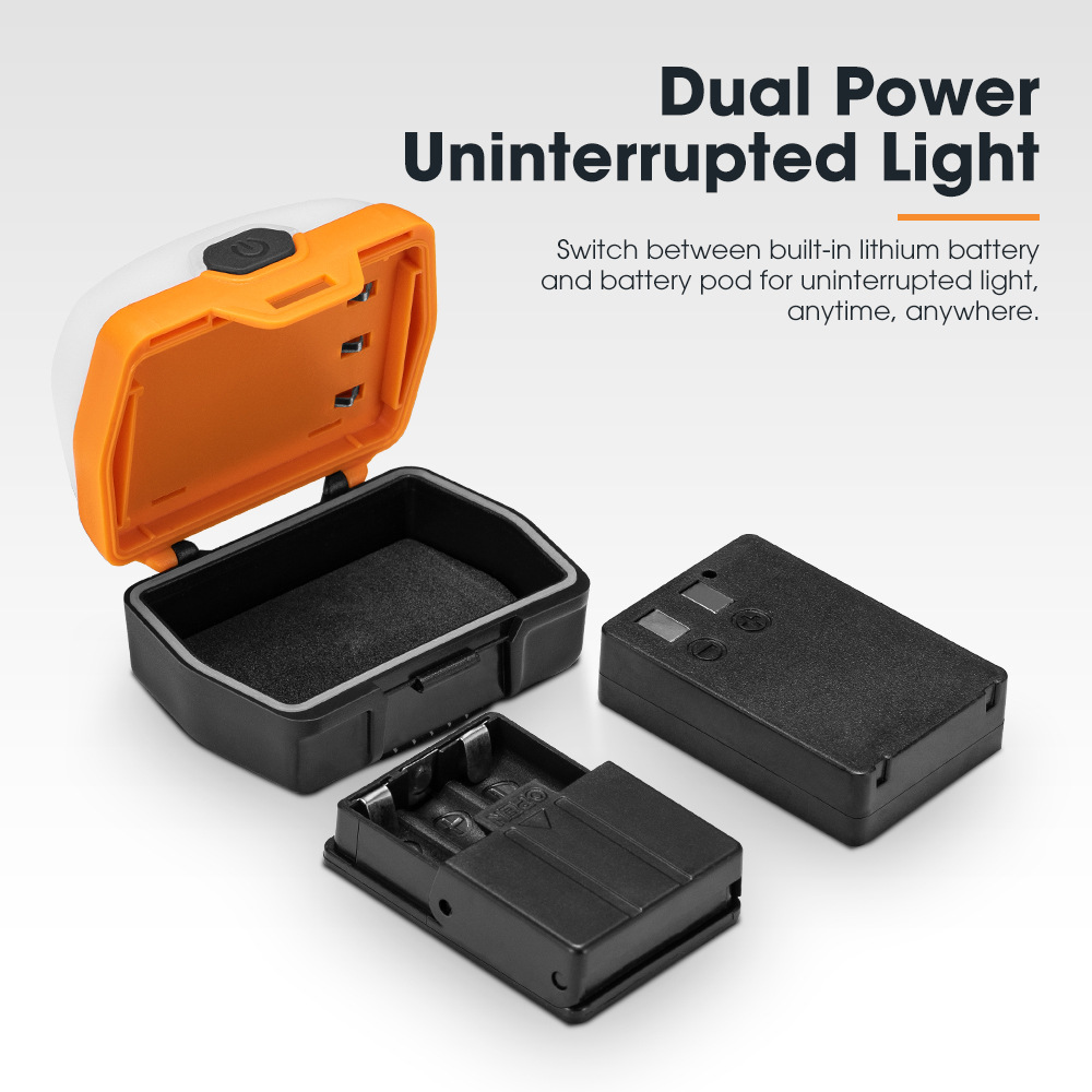 فانوس تخييم LED محمول مقاوم للماء IP66 - ضوء خارجي قابل لإعادة الشحن، مثالي كصباح خيمة للتخييم للاستخدام الليلي