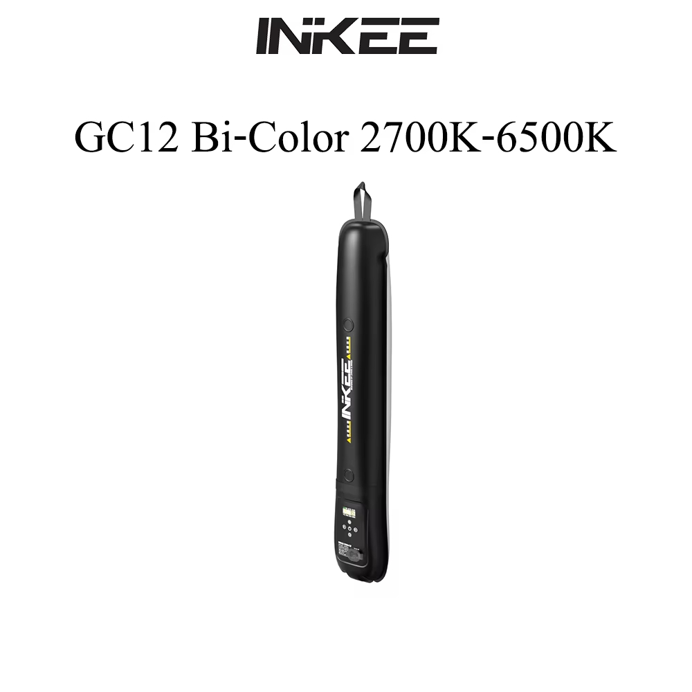 INKEE GC12 مصباح ليد قابل للنفخ 2700K-6500K التصوير الفوتوغرافي عمود الهواء ضوء فيديو ملء الضوء