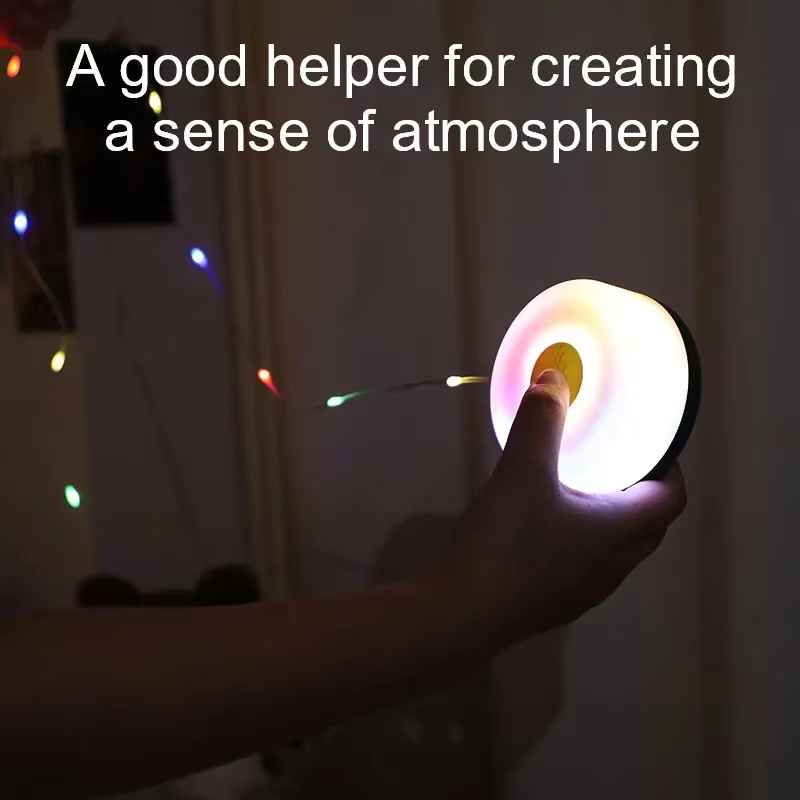 مصباح يدوي LED قابل لإعادة الشحن للتخييم ، ضوء محمول صغير ، خيمة ، إضاءة ملونة ، في الهواء الطلق ، ضوء 1 سلسلة خفيفة بطول 20 مترًا