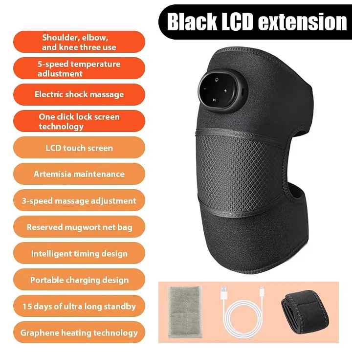 5 التروس التدفئة الكهربائية حماية الركبة تدليك العضلات الاسترخاء الدافئة ضغط حماية المفاصل الرقبة الكتف الركبة الاهتزاز الصحافة
