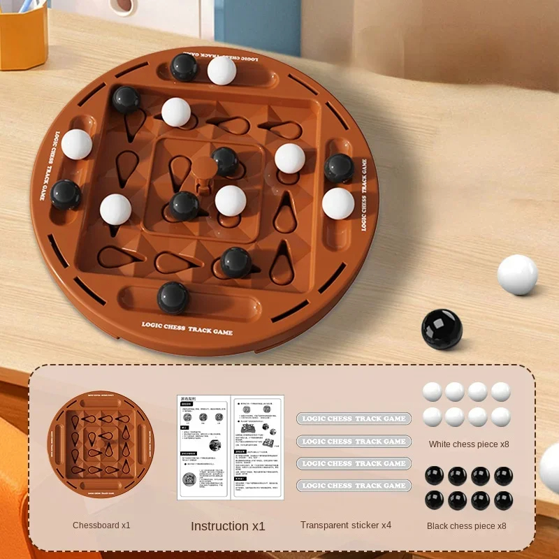 لعبة لوحة معركة مزدوجة للأطفال ، تفاعلية بين الوالدين والطفل ، منطق المسار ، الشطرنج ، لعبة تعليمية