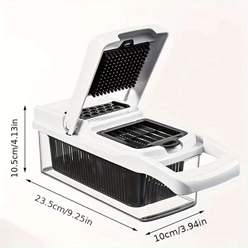 أداة تقطيع متعددة الاستخدامات + صانع سلطة الخضار والفواكه الإبداعي 🥗✨