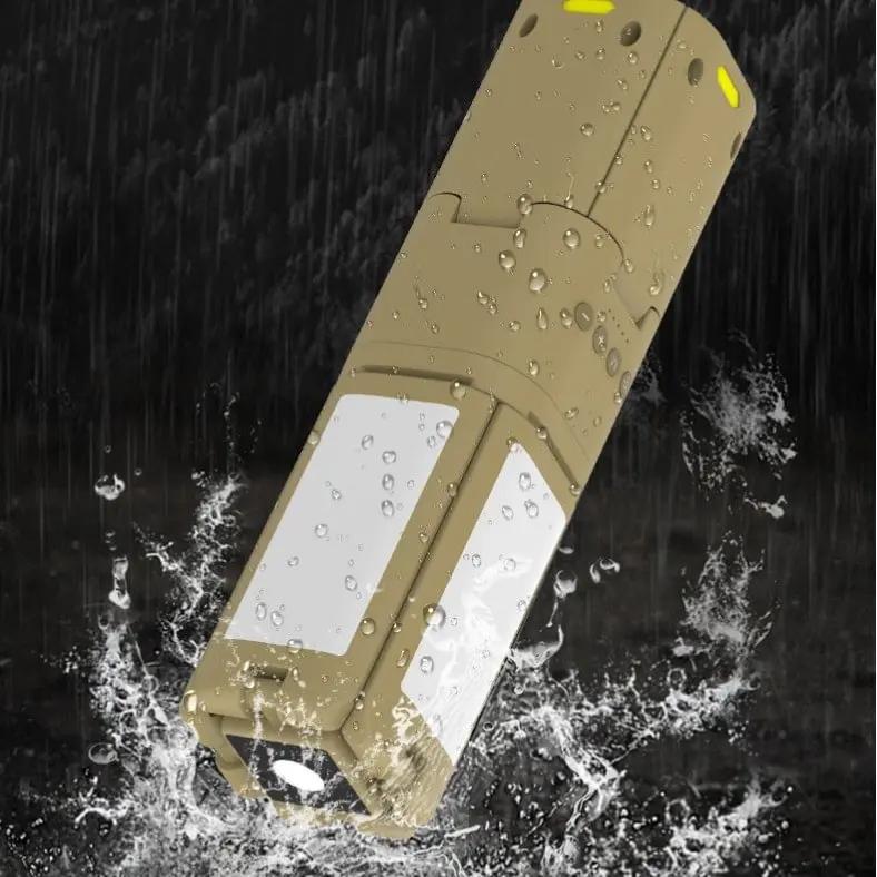 فانوس تخييم 2025 الجديد قابل للطي وشحن USB 🏕️✨   محمول بقاعدة قوية وحامل للمكشات والطلعات البرية! 🌟🚀