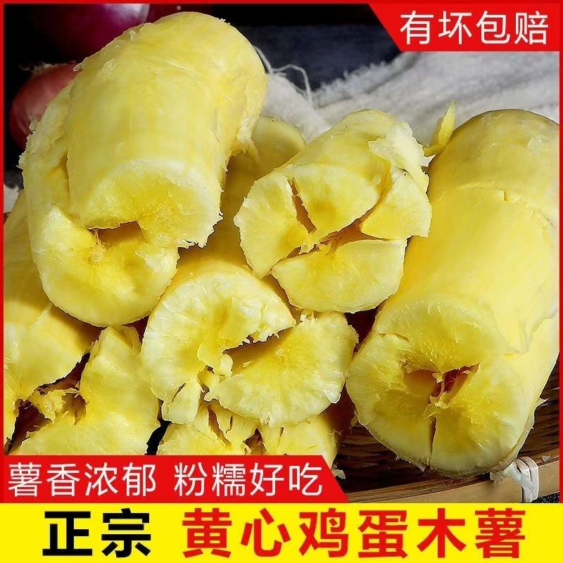 新鲜广东黄心木薯食用黄肉木薯真空包装5KG
