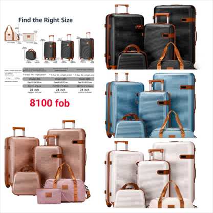 New ABS silent wheel suitcase large capacity retro travel suitcase foreign trade luggage suitcase