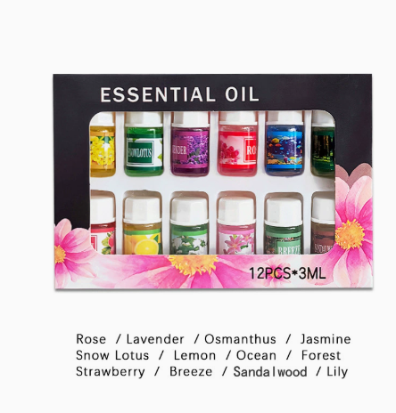12 sets of 3ML aromatic essential oils