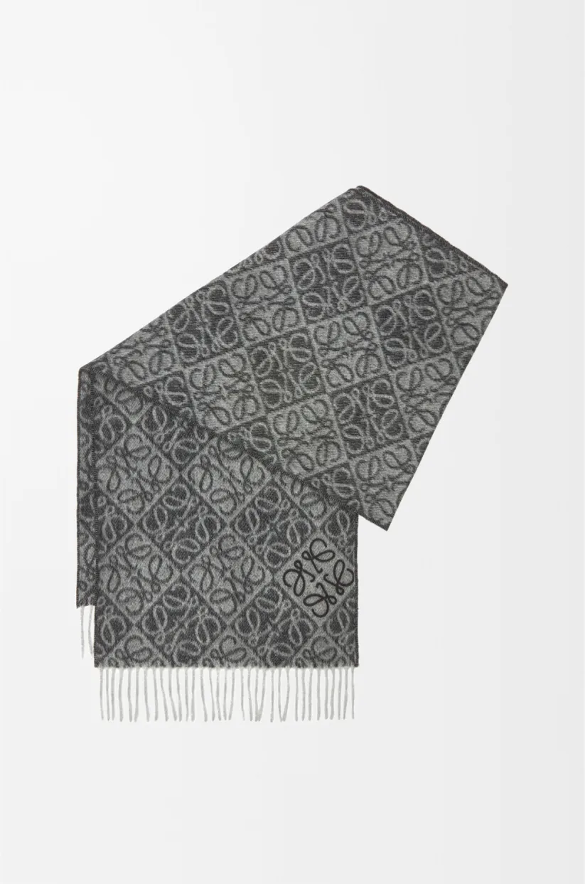 Loewe アナグラム スカーフ（ウール&カシミヤ）