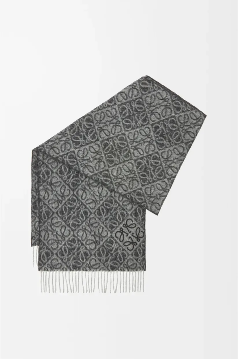 Loewe アナグラム スカーフ（ウール&カシミヤ）