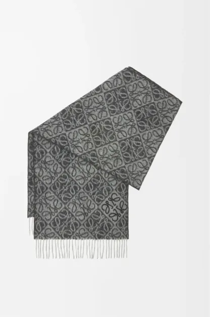 Loewe アナグラム スカーフ（ウール&カシミヤ）