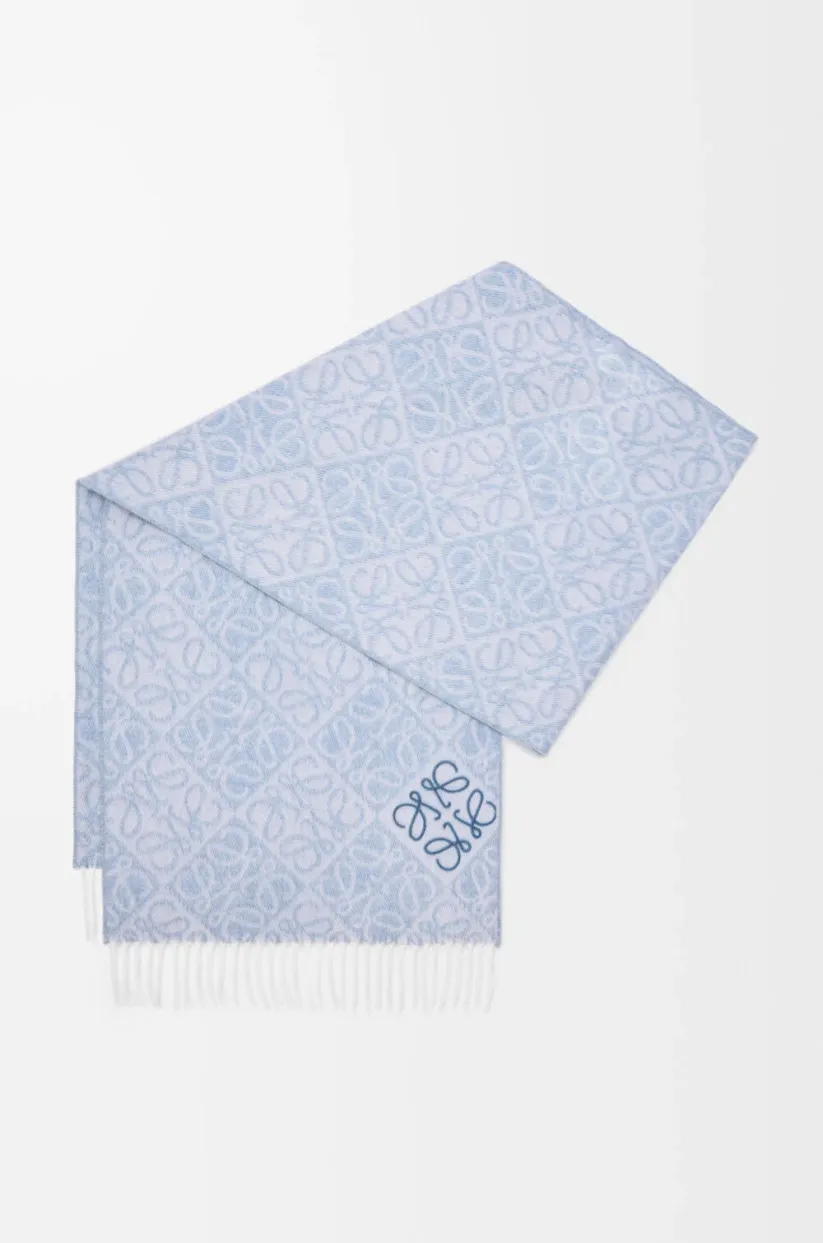 Loewe アナグラム スカーフ（ウール&カシミヤ）