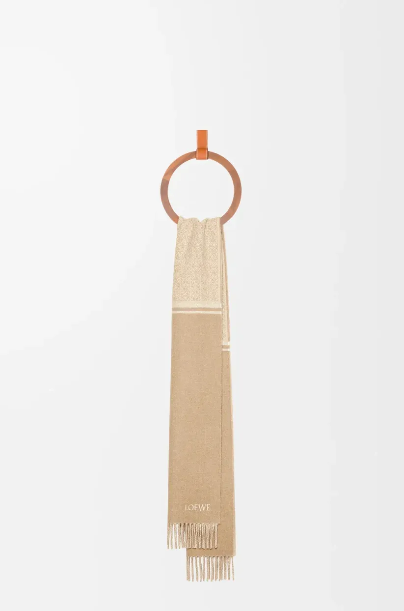 Loewe スカーフ（ウール&カシミヤ）