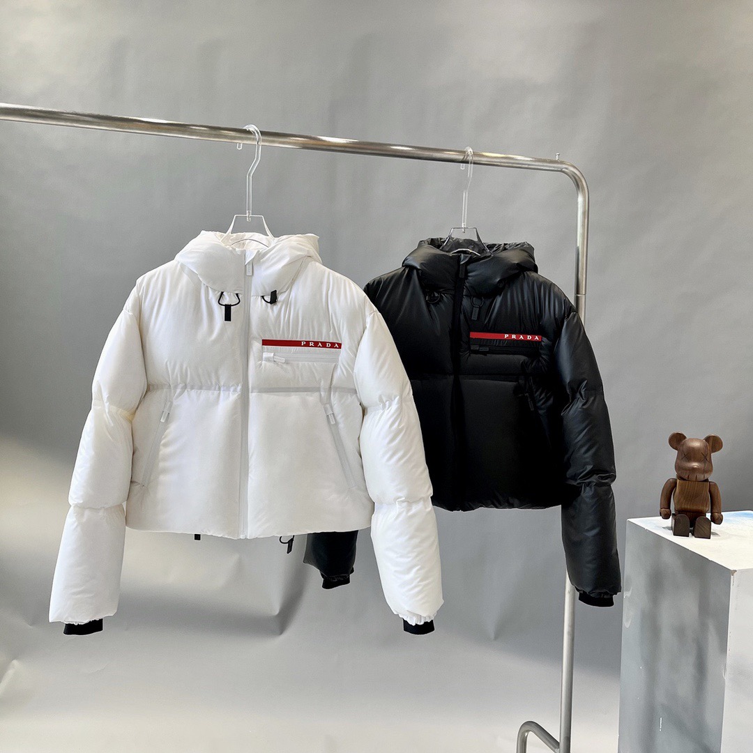 PRADAプラダ 冬のダウンジャケット 旬の新作 90%ホワイトダックダウンユニセックスMONCLER