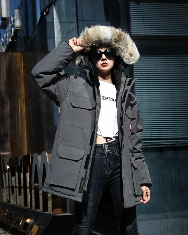 Canada Goose カナダグース 人気モデル08 ホワイトダックダウン ダウンジャケット ユニセックスグラファイトグレー