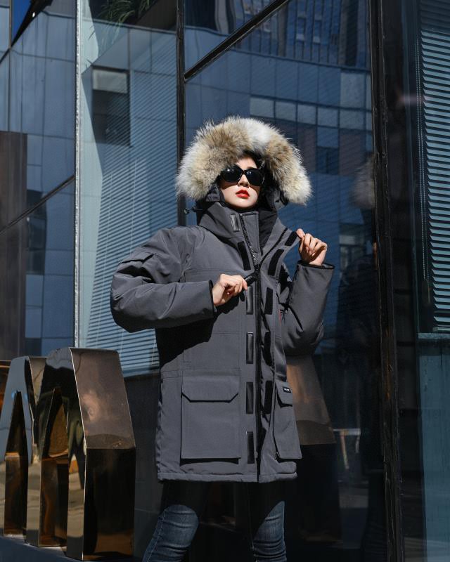 Canada Goose カナダグース 人気モデル08 ホワイトダックダウン ダウンジャケット ユニセックスグラファイトグレー