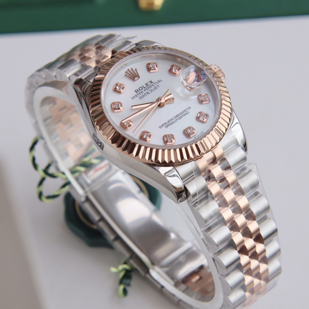 NEW 2024 ロレックス デイトジャスト 41mm 126331 ツートーン ジュビリーサンダスト ダイヤモンドダイヤルRolex