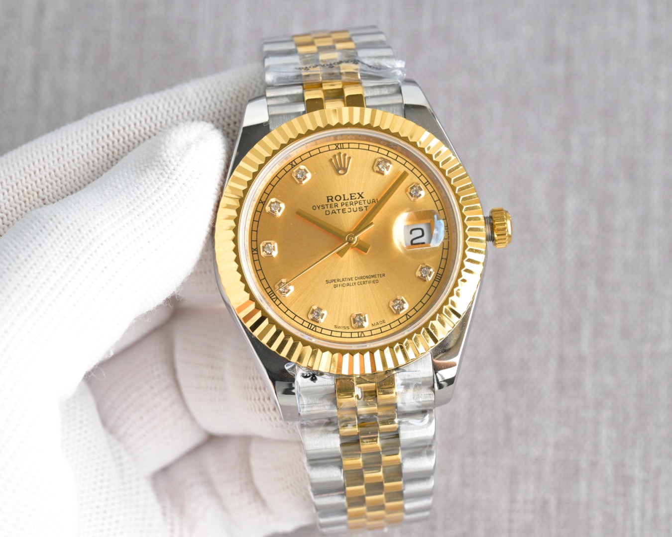 NEW 2024 ロレックス デイトジャスト 36mm 126233 マザーオブパール ダイヤモンドダイヤルRolex