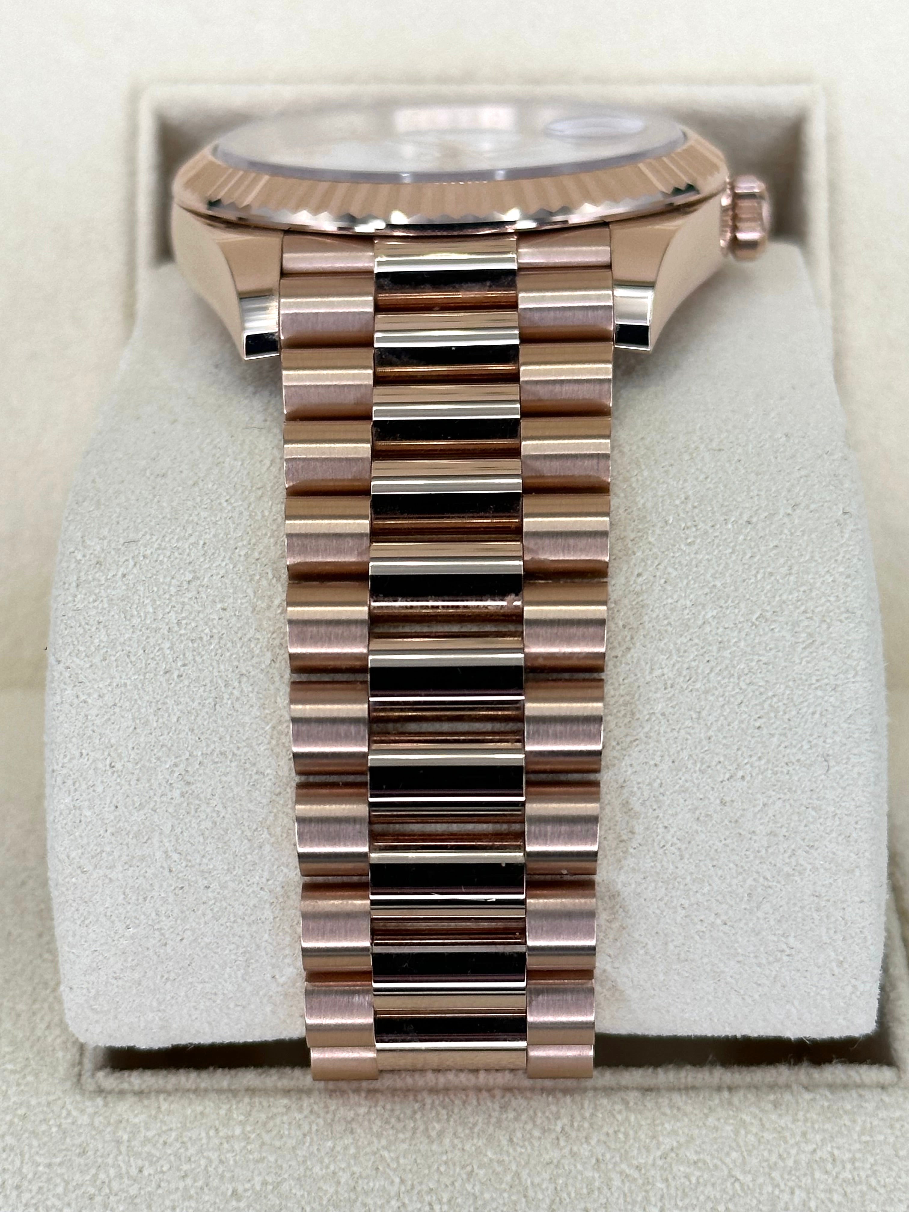 NEW 2024 ロレックス デイデイト 228235 プレジデンシャル ローズゴールド ホワイトダイヤル