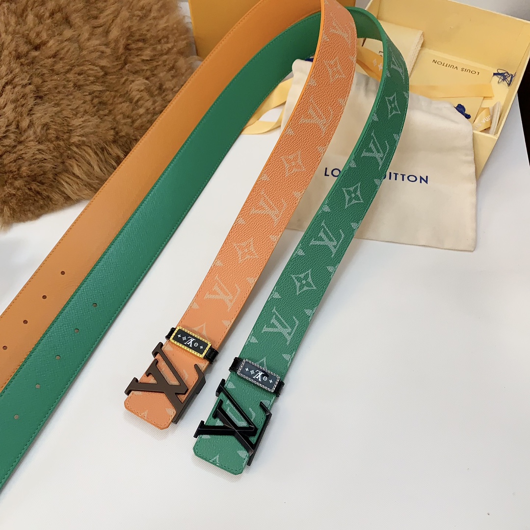 Louis Vuitton クラシックバージョン文字ピュアスチールバックル