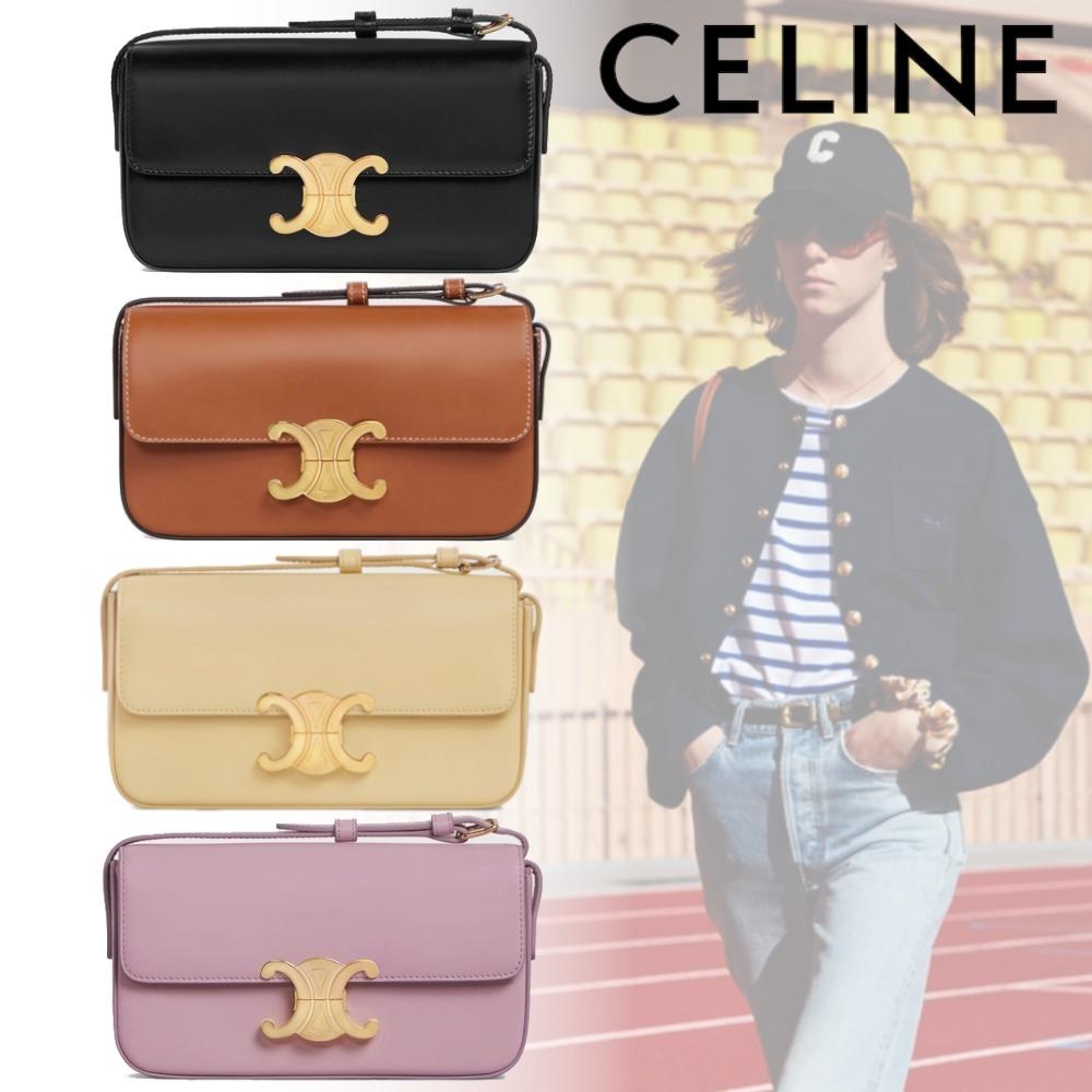 【セリーヌ】21SS新作☀トリオンフ ショルダーバッグ / シャイニーカーフスキン-全6色