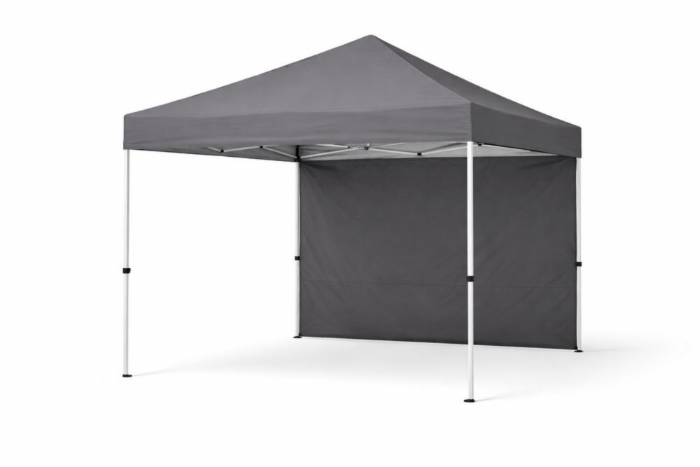 Gray Outdoor Canopy Tent 3x3m Steel Frame with Polyester Fabric