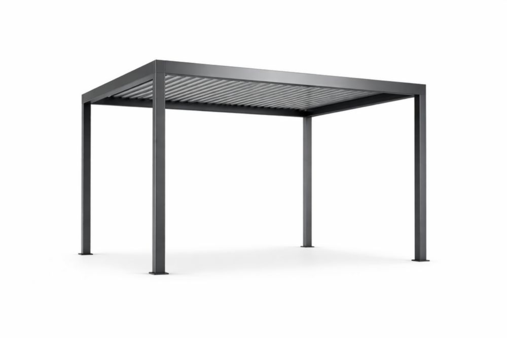 Aluminum Outdoor Pergola Adjustable Roof 300cm x 400cm Gray
