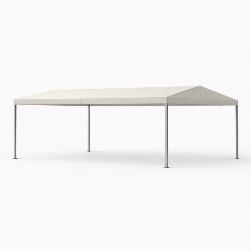 Outdoor Steel Frame Canopy Tent with Polyester Cover 600x300x250cm White