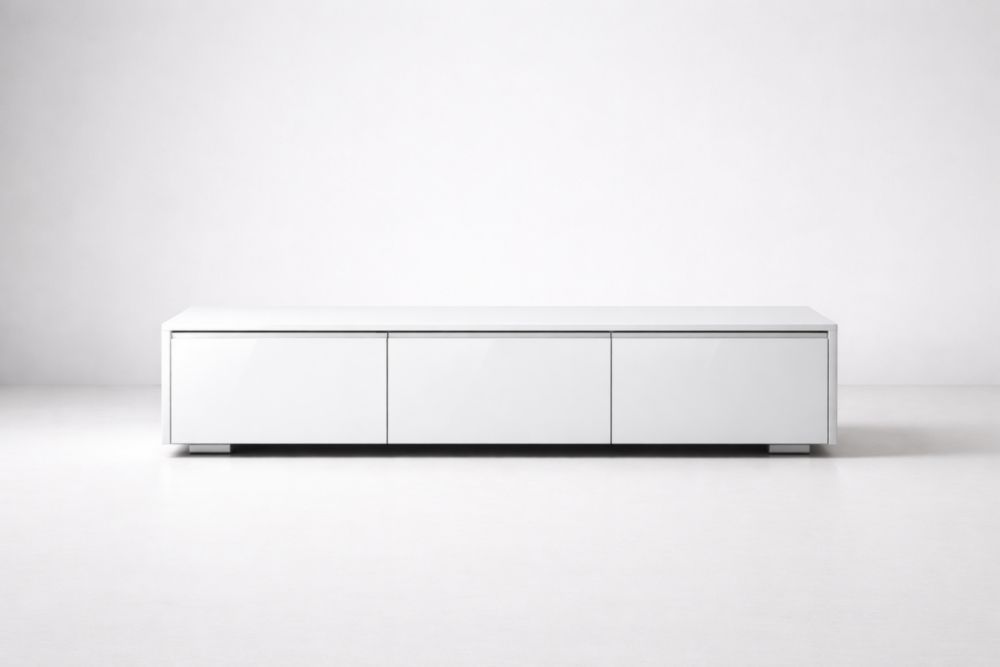 White High Gloss TV Stand Cabinet