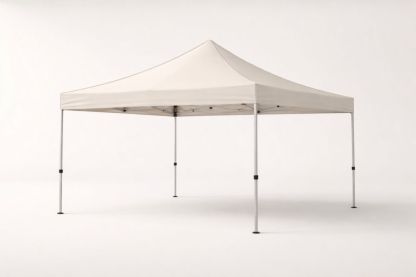 Outdoor Pop-Up Canopy Tent Steel Frame Polyester Cover 3m x 3m Beige