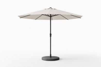 Beige Outdoor Umbrella with Polyester Fabric and Steel Pole, 300cm