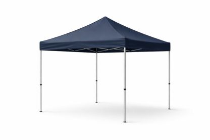 Outdoor Folding Canopy Tent with Steel Frame and Polyester Top 3x3m Navy Blue