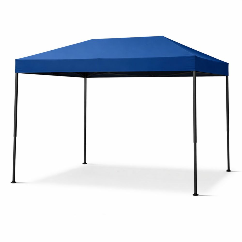 Blue Outdoor Canopy Tent 3x3m Steel Frame Polyester Fabric