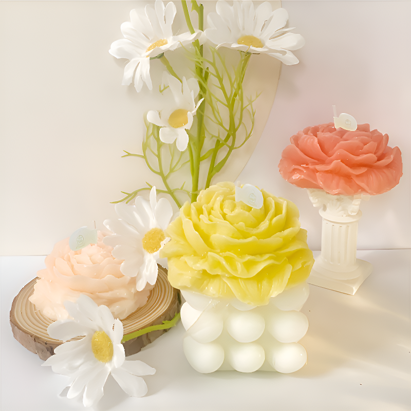 花朵造型香氛蠟燭