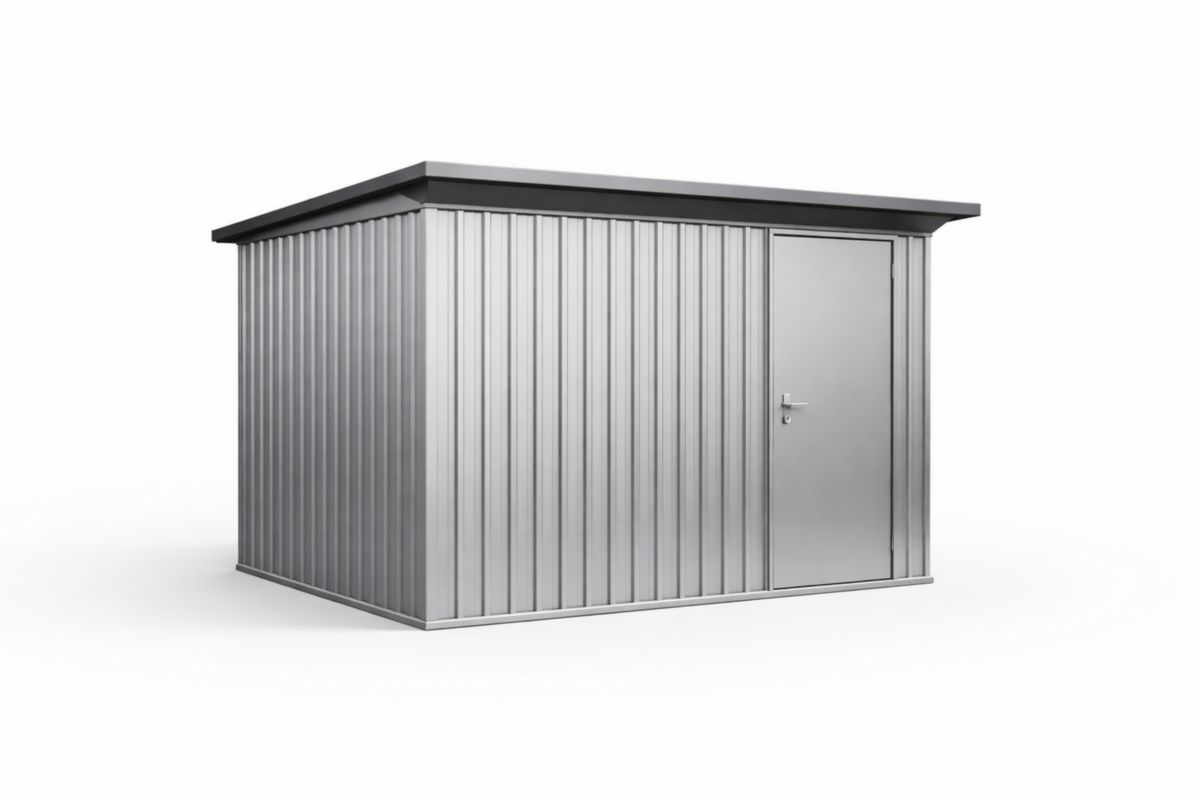 Steel Outdoor Storage Shed with Lockable Door 3m x 2.5m x 2m