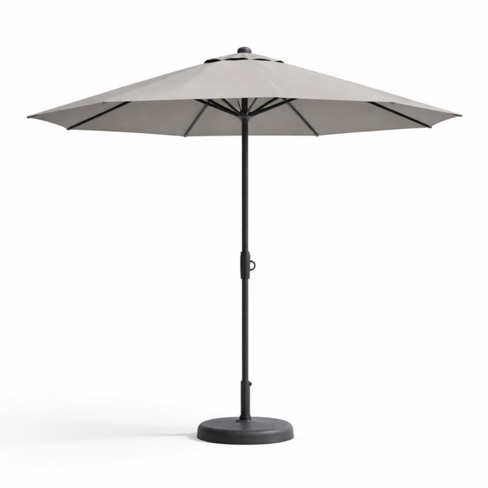 Outdoor Patio Umbrella Aluminum Pole Weather-Resistant Polyester Canopy 2.7m Beige