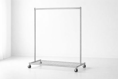 Stainless Steel Garment Rack with Wheels