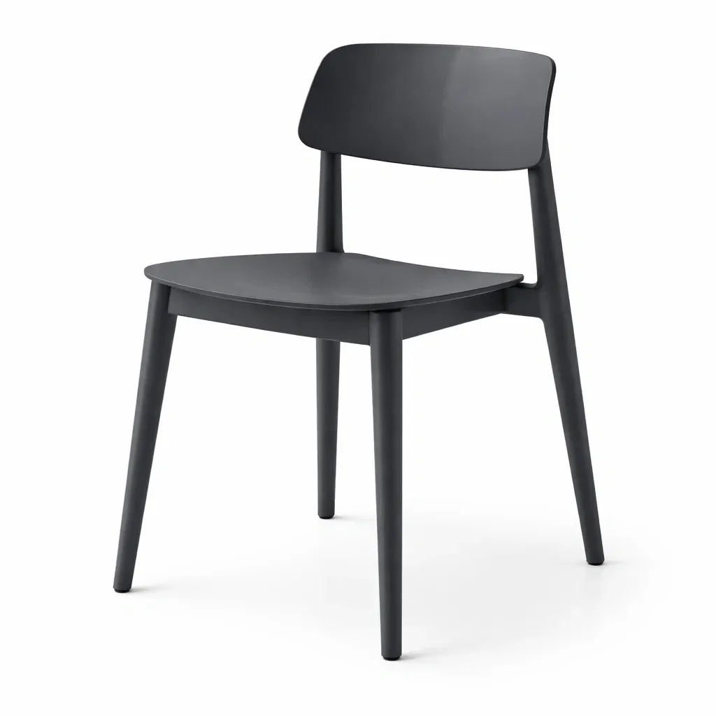 Dining chair Black Polypropylene-SOFOLUXE