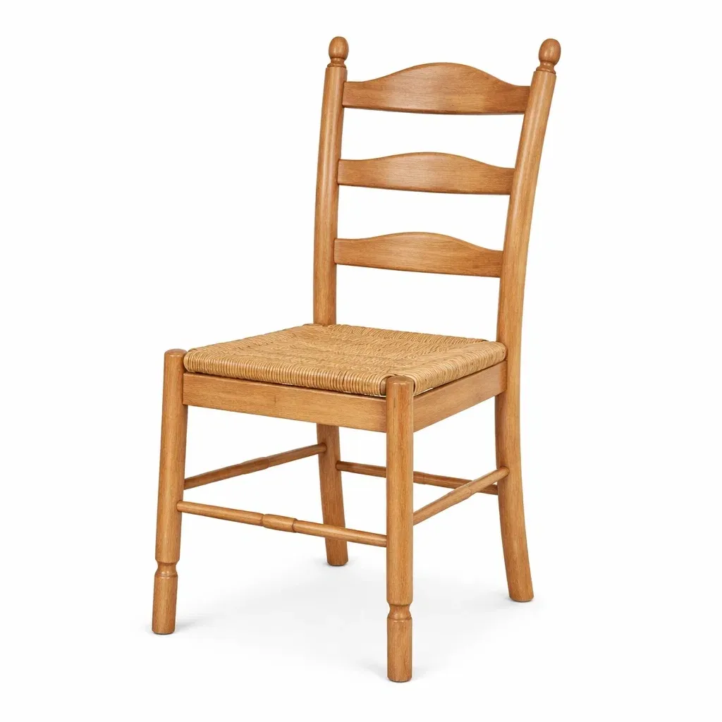 Dining chair Wooden with Woven Seat-SOFOLUXE