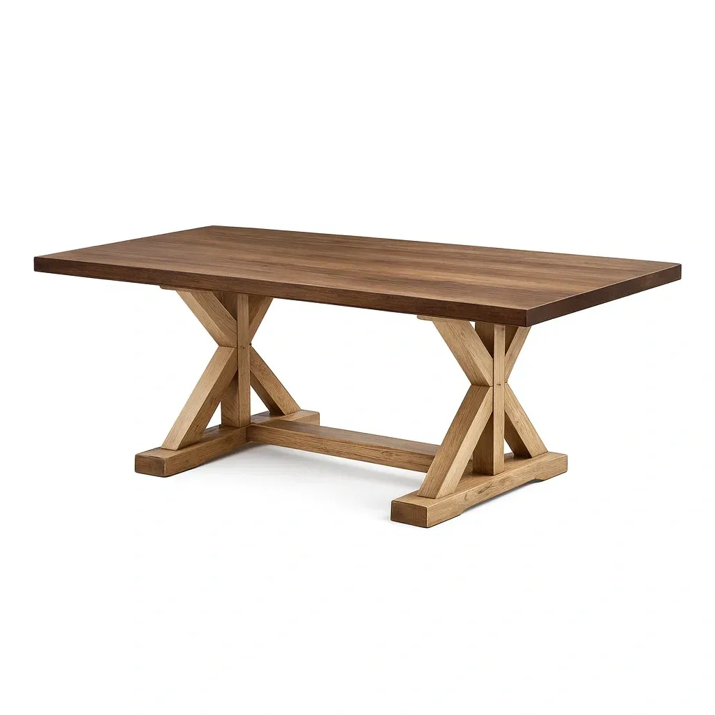 Dining table Solid Oak Rectangular Natural-SOFOLUXE