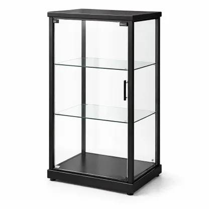 Display cabinet Glass with Black Aluminium Frame-SOFOLUXE