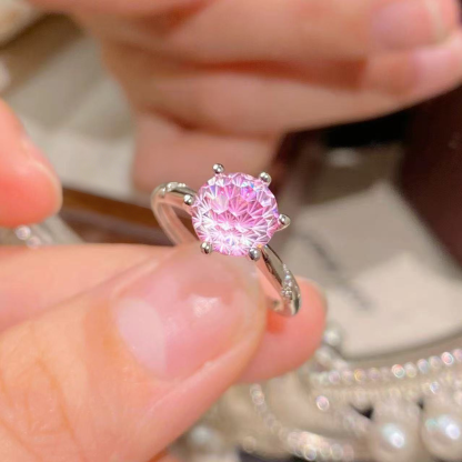 Fireworks Cut Zirconia Open Ring - Sparkle Band