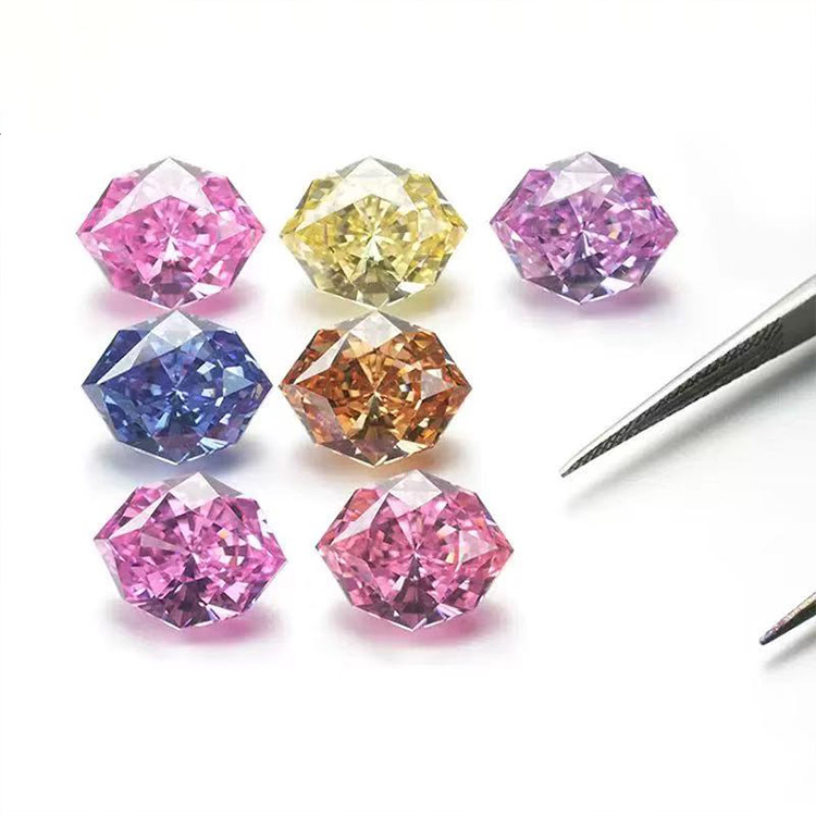 Loose Ice Flower Cut Cubic Zirconia Stones (Price for 10pcs) - Octagon