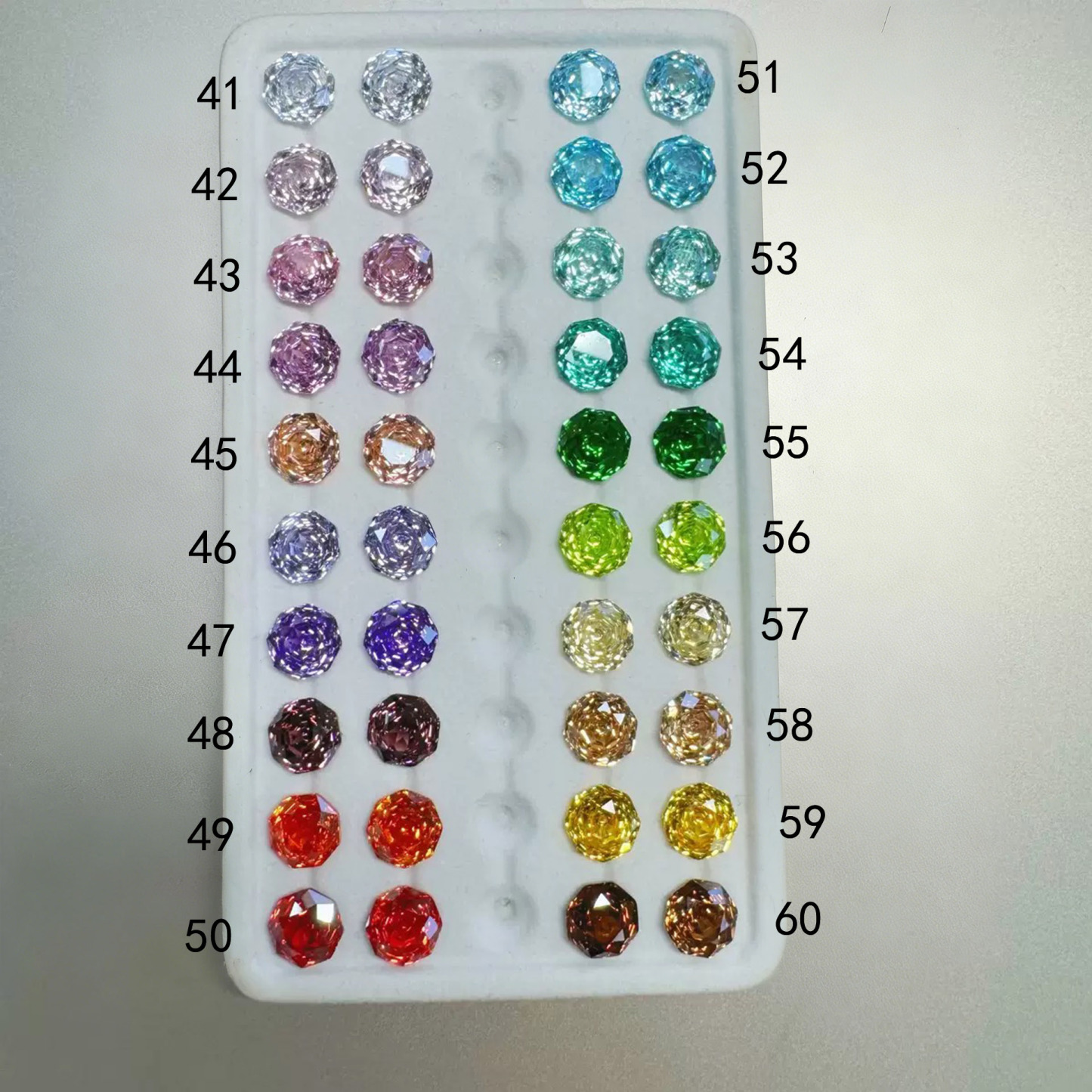 Loose Rose Cut Cubic Zirconia Stones