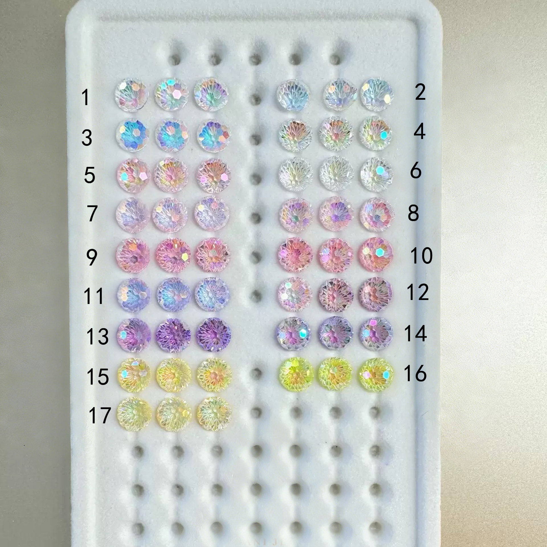 Loose Fireworks Cut Cubic Zirconia Stones