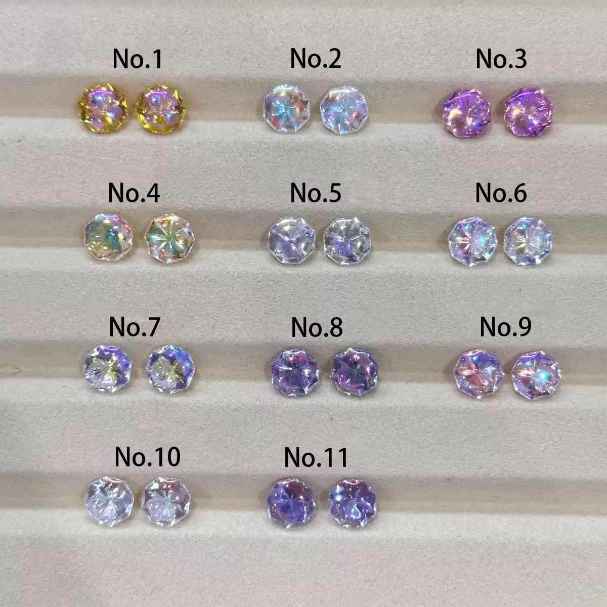 Loose Jellyfish Cut Cubic Zirconia Stones